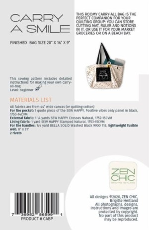 Carry A Smile Bag Pattern - Image 2