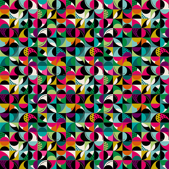 CIRCLE MOSAIC Jewel Tones Mosaic Teal - Image 1