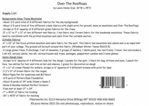 Over the Rooftops Fabric Collage Wall Hanging Pattern - Image 2