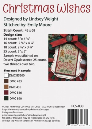 Christmas Wishes Cross Stitch Pattern - Image 2