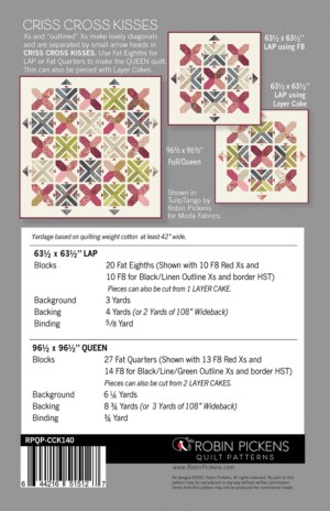 Criss Cross Kisses Quilt Pattern - Image 2