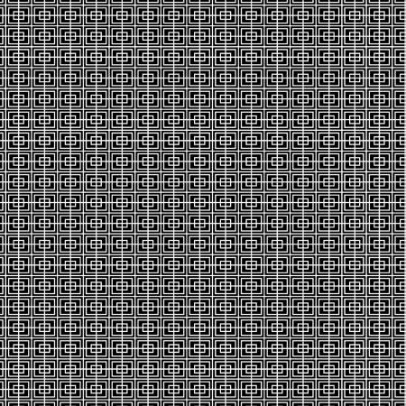 9464B-11 Black White Double Squares Black, White & Bright Double Squares Black White - Image 1