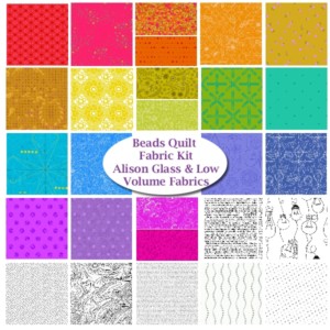 Modern Handcraft Beads Throw Quilt Fabric Kit - Image 4