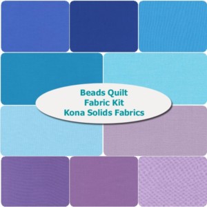 Modern Handcraft Beads Throw Quilt Fabric Kit - Image 5