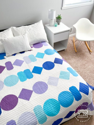 Modern Handcraft Beads Throw Quilt Fabric Kit - Image 3