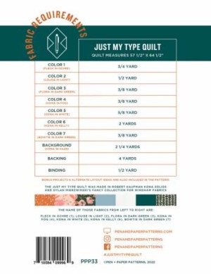 Just My Type Quilt Pattern - Image 2