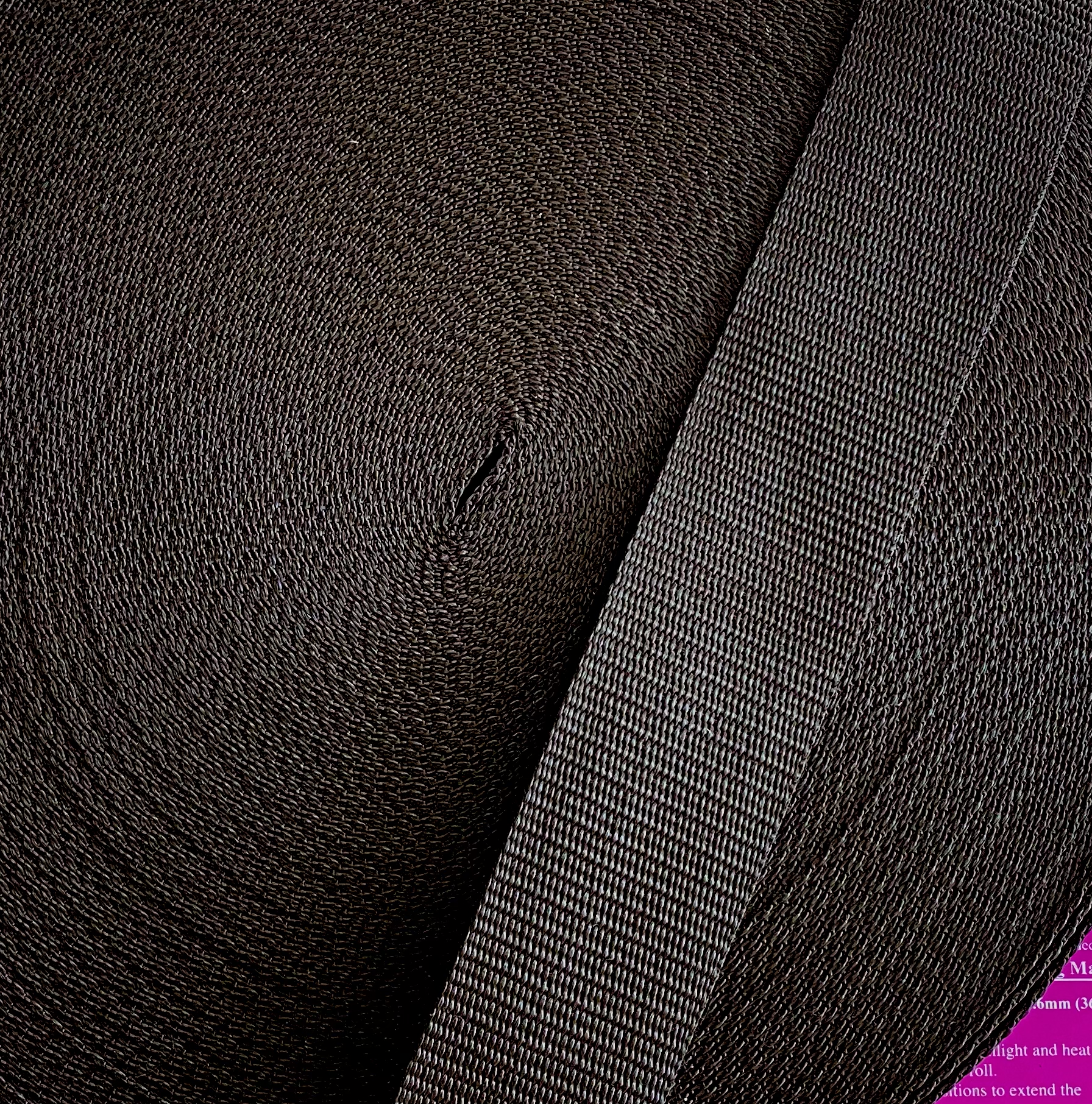 2022-05-11 11.02.00 50mm Polypropylene Webbing Black - Image 1