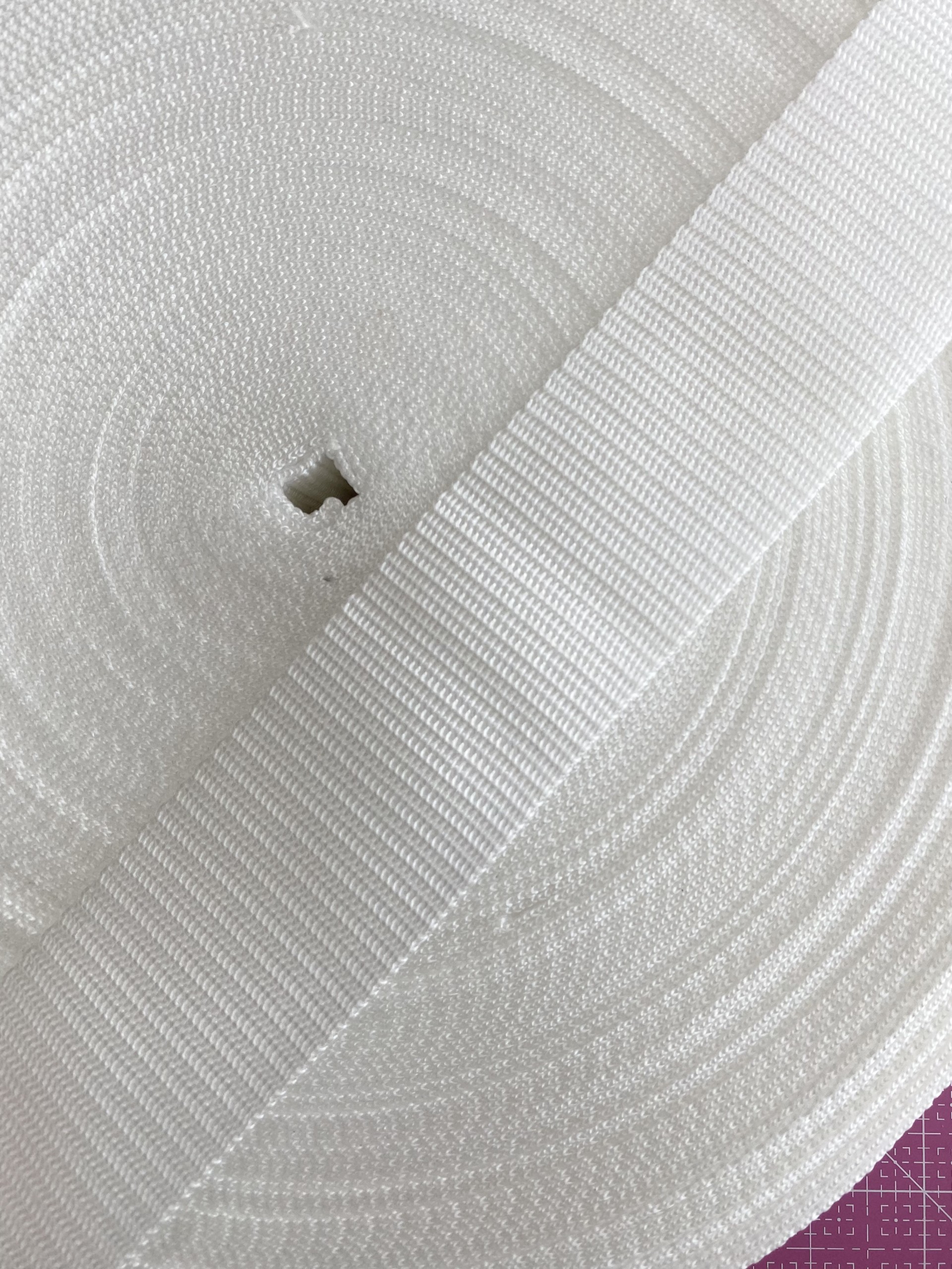 2022-05-11 11.06.33 50mm Polypropylene Webbing White - Image 1