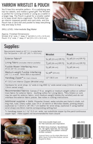 Yarrow Wristlet & Pouch Pattern - Image 2