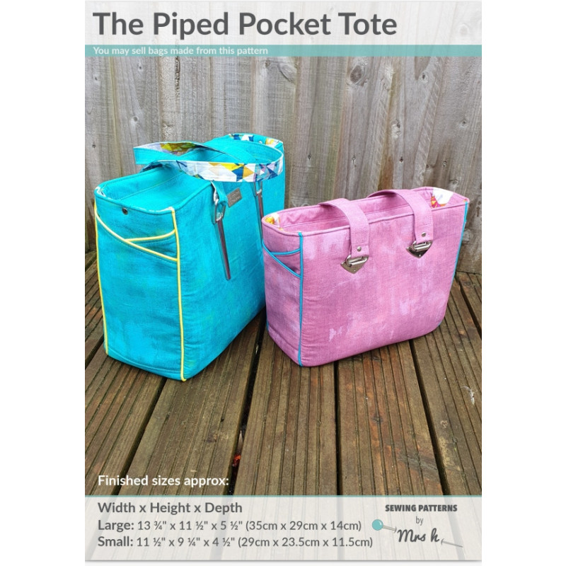 Piped Pocket The Piped Pocket Tote Pattern - Image 1