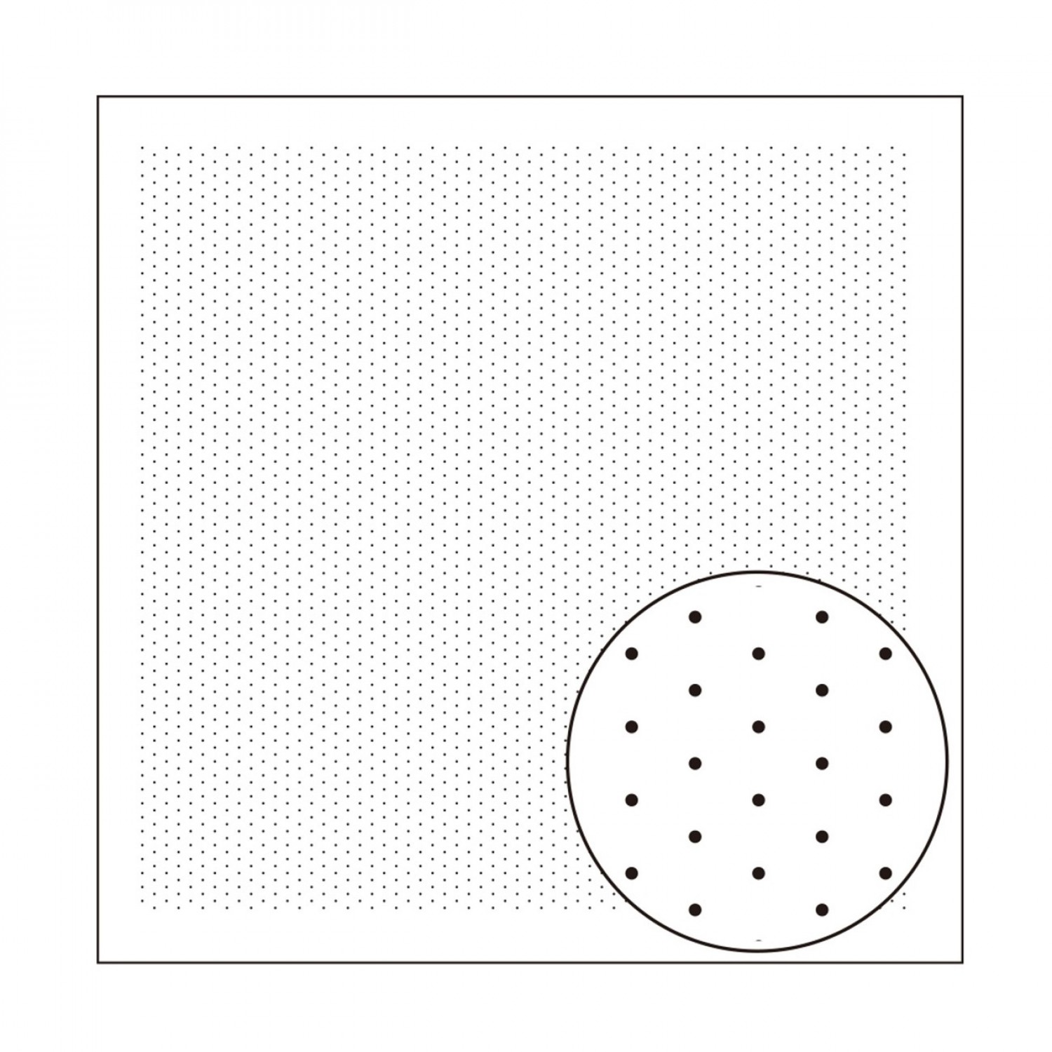 SC-H1056 Sashiko Sampler 5mm Dotty White - Image 1