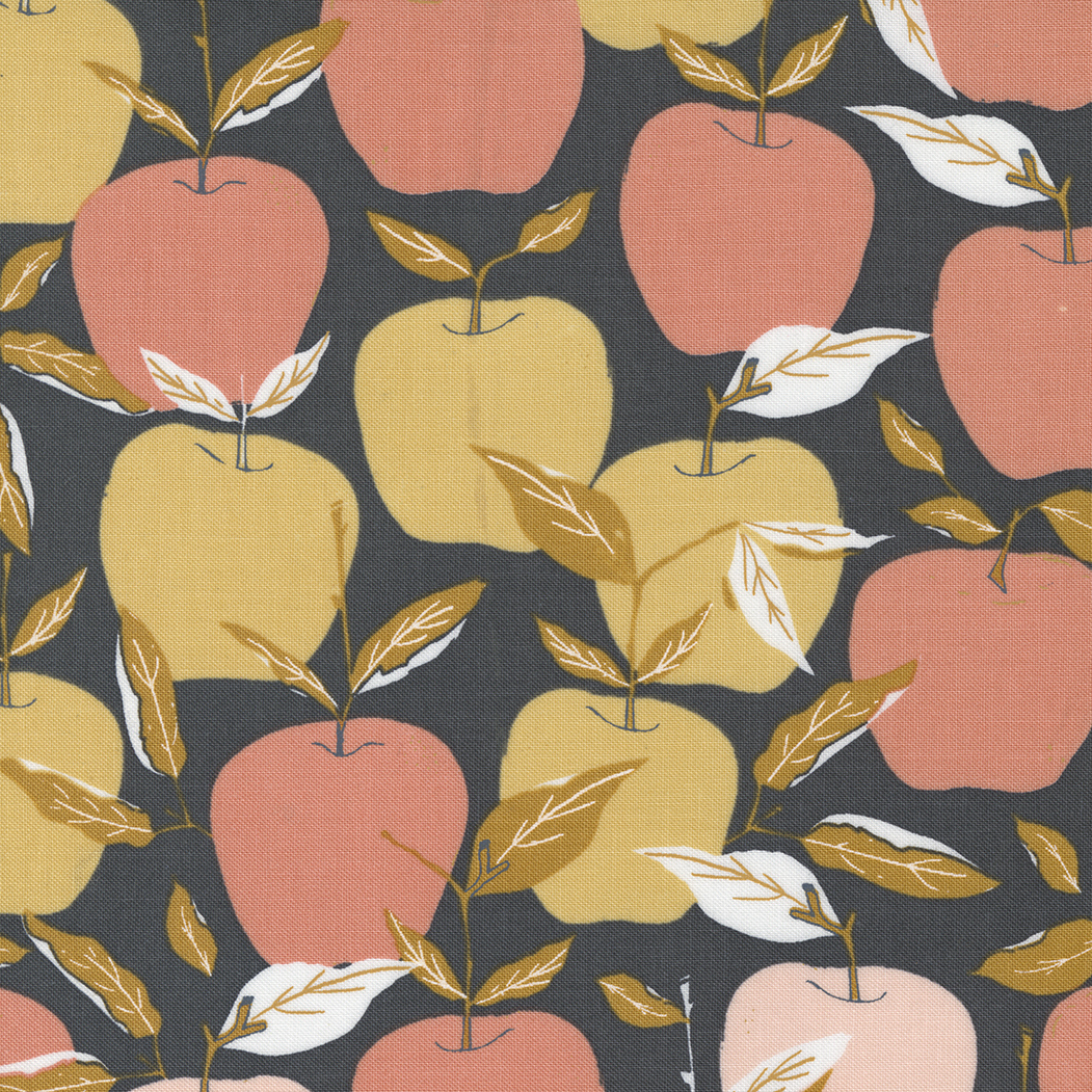43121 13 Midnight In The Garden Enchanted Apples Charcoal - Image 1