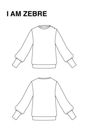 Zebre Sweatshirt Pattern - Image 2