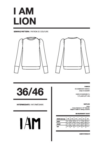 Lion Sweatshirt Pattern - Image 3