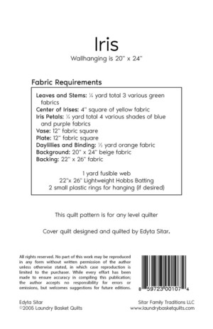 Iris Quilt Pattern - Image 2