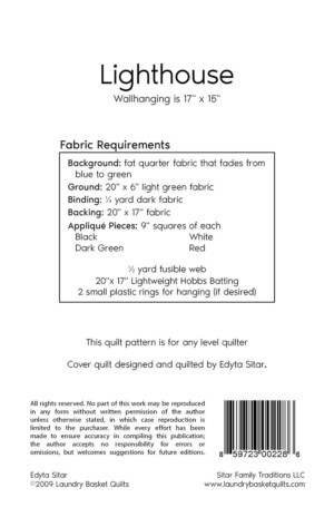 Lighthouse Quilt Pattern - Image 2