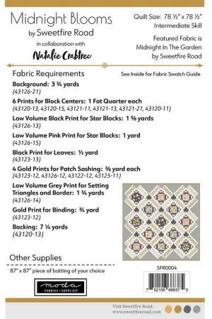 Midnight Blooms By Sweetfire Road Quilt Pattern - Image 2