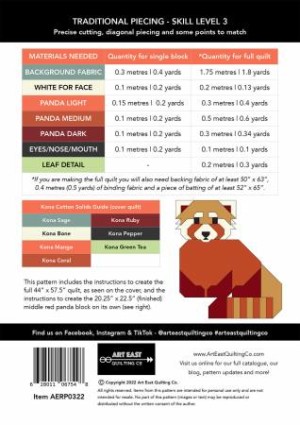 Red Pandas Quilt Pattern - Image 2