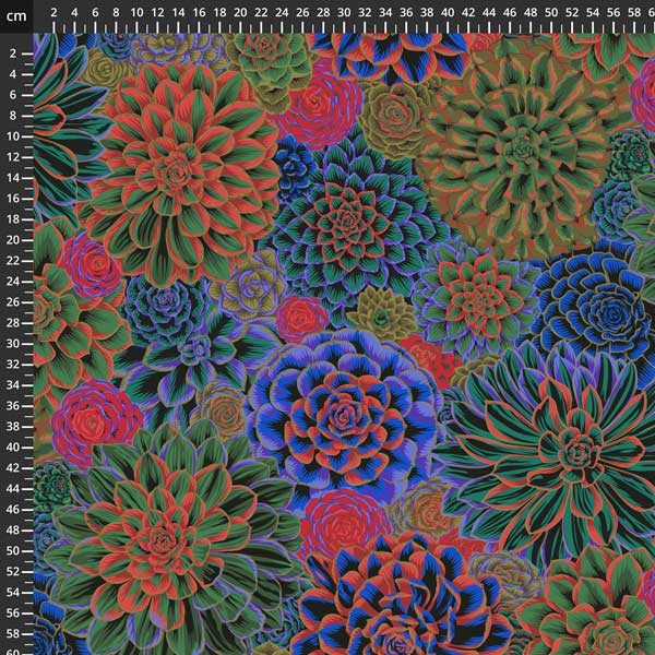8200-819 Kaffe Fassett Collective August 2022 House Leeks Dark - Image 1