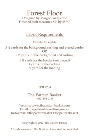 Forest Floor Quilt Pattern - Image 2