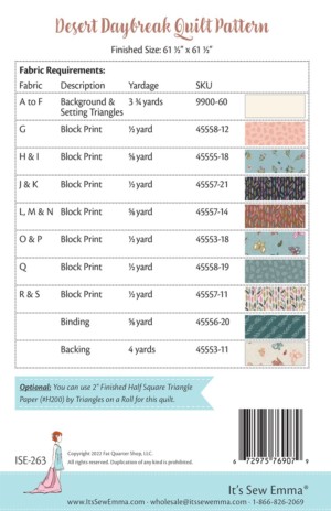 Desert Daybreak Quilt Pattern - Image 2