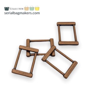 Serial Bagmakers Fancy Rectangular Rings 1'' (25mm) - Pkg of 4 - Image 9