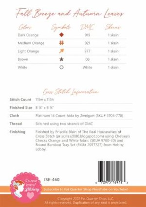 Fall Is In The Air Cross Stitch Pattern - Image 2