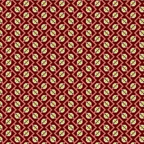 72dpi-A-527-NE Primrose Medallion Ruby - Image 1