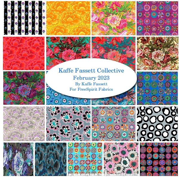 FQBs_3-848 Kaffe Fassett Collective February 2023 Fat Quarter Bundle - Image 1