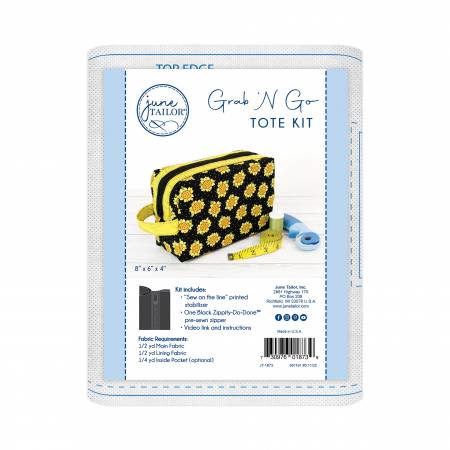 JT-1873 Grab n Go Tote Zippity Do Done Black - Image 1