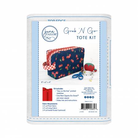 JT-1875 Grab n Go Tote Zippity Do Done Red - Image 1