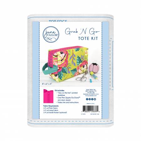 JT-1876 Grab n Go Tote Zippity Do Done Pink - Image 1