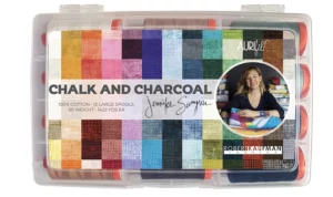 Chalk & Charcoal By Jennifer Sampou 50wt Large Thread Collection