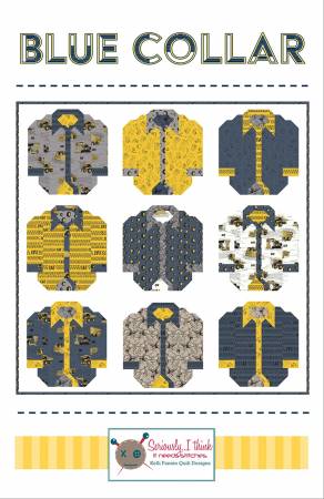 KFQP145 Blue Collar Quilt Pattern - Image 1