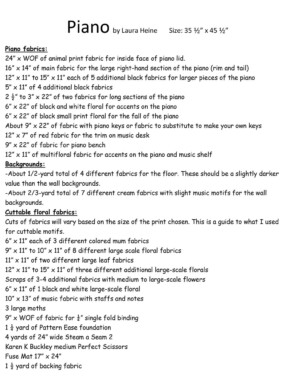 Piano Collage Pattern by Laura Heine - Image 2