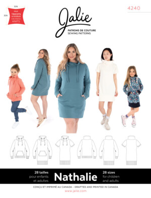 Nathalie Wrap Funnel Neck Sweatshirt and Tunic Pattern