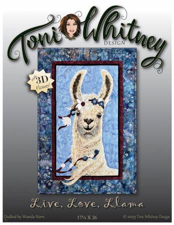 LLL41TW Live Love Llama Pattern By Toni Whitney - Image 1