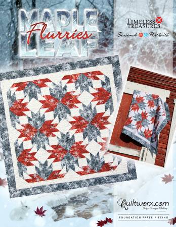 JNQ189P Maple Leaf Flurries Pattern - Image 1