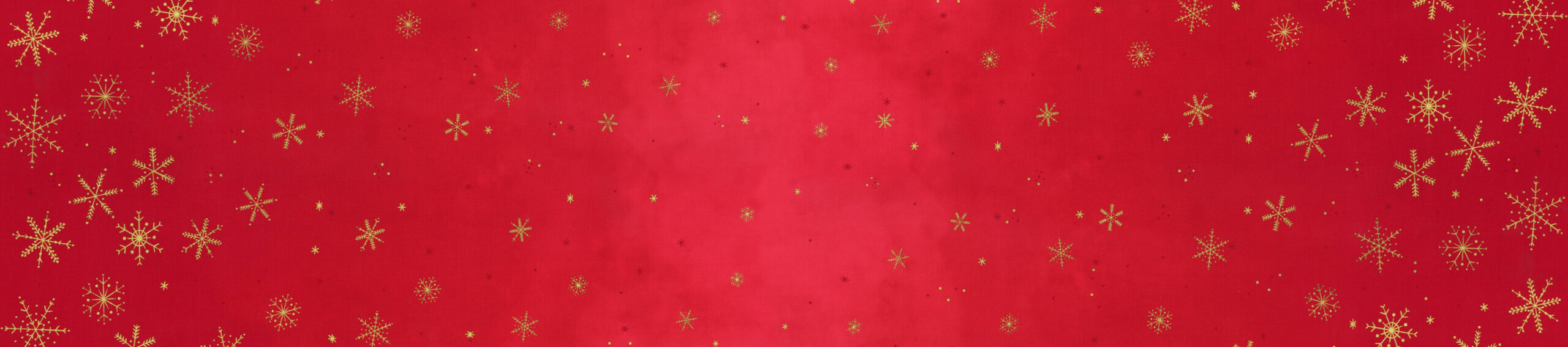 10874-430MG Ombre Flurries Metallic Gold Christmas Red - Image 1