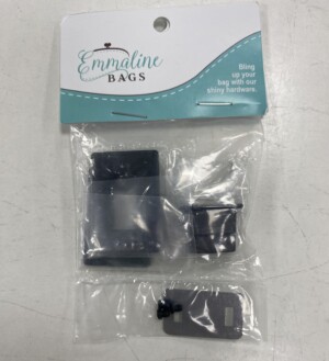 Emmaline Bags Rectangular Bag Lock Matte Black