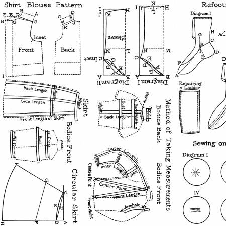 C13896R-WHITE Sew Journal Needlecraft White - Image 1