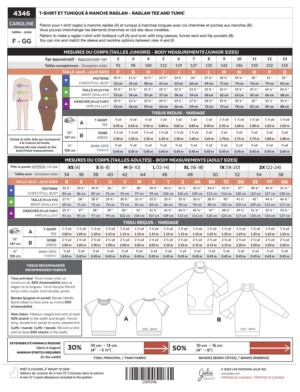 Caroline Raglan Tee and Tunic Pattern - Image 3