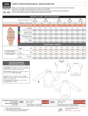 Caroline Raglan Tee and Tunic Pattern - Image 2