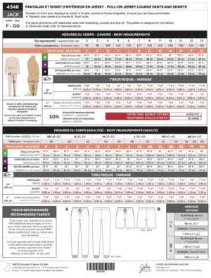 Jack Pull-On Jersey Lounge Pants and Shorts Pattern - Image 2