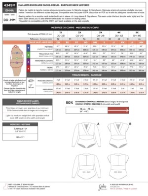 Emma Surplice Neck Leotard Pattern - Image 2