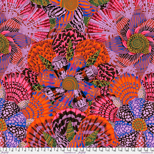PWPJ121.RED__03180 Kaffe Fassett Collective August 2023 Sailor Valentine Red - Image 1