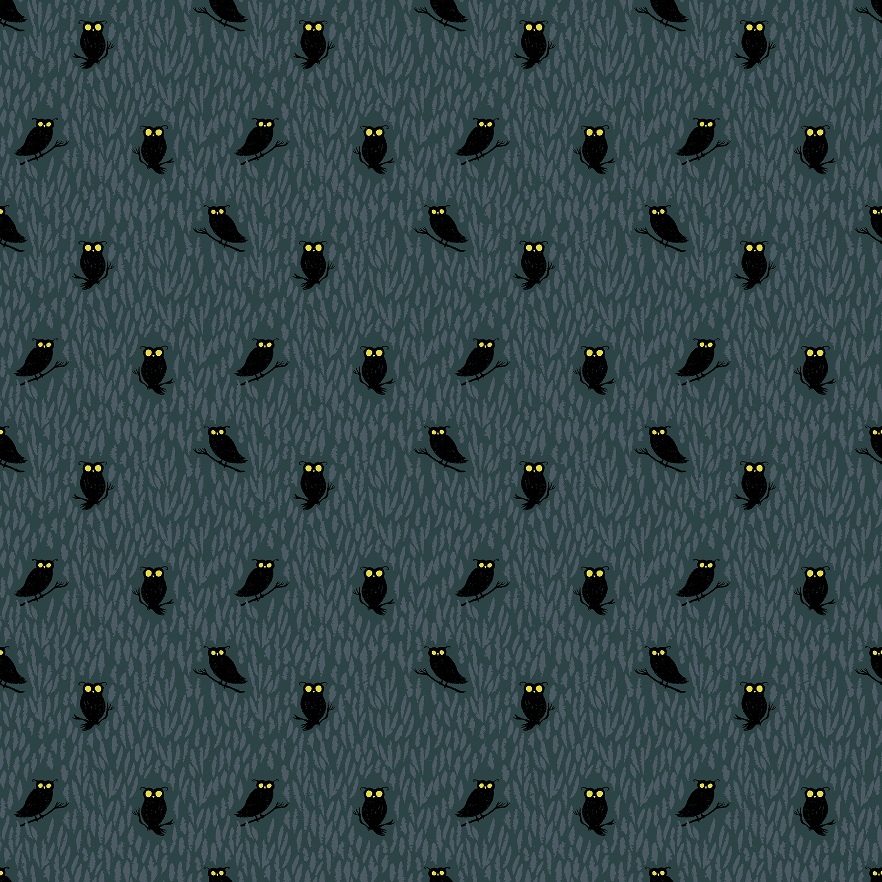 RS5121 14 Tiny Frights Eerie Owls Smoke - Image 1