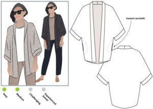 Besharl Jacket Pattern Size 4-16