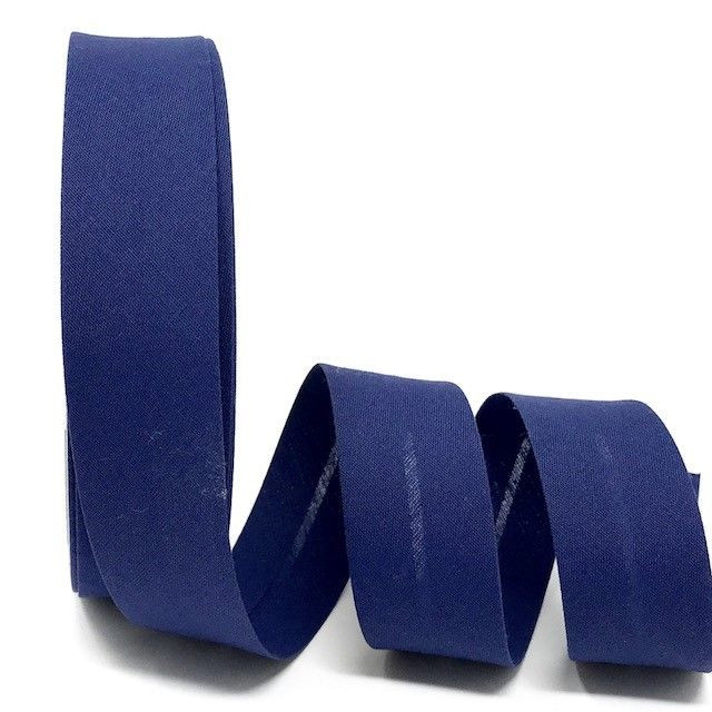 7411-30-020 Plain Polycotton Bias Binding Royal Blue - Image 1