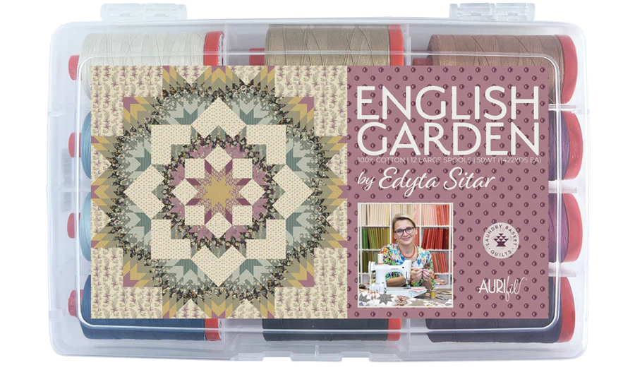 EdytaSitar-EnglishGardenBOX_900x English Garden by Edyta Sitar 50wt Large Thread Collection - Image 1